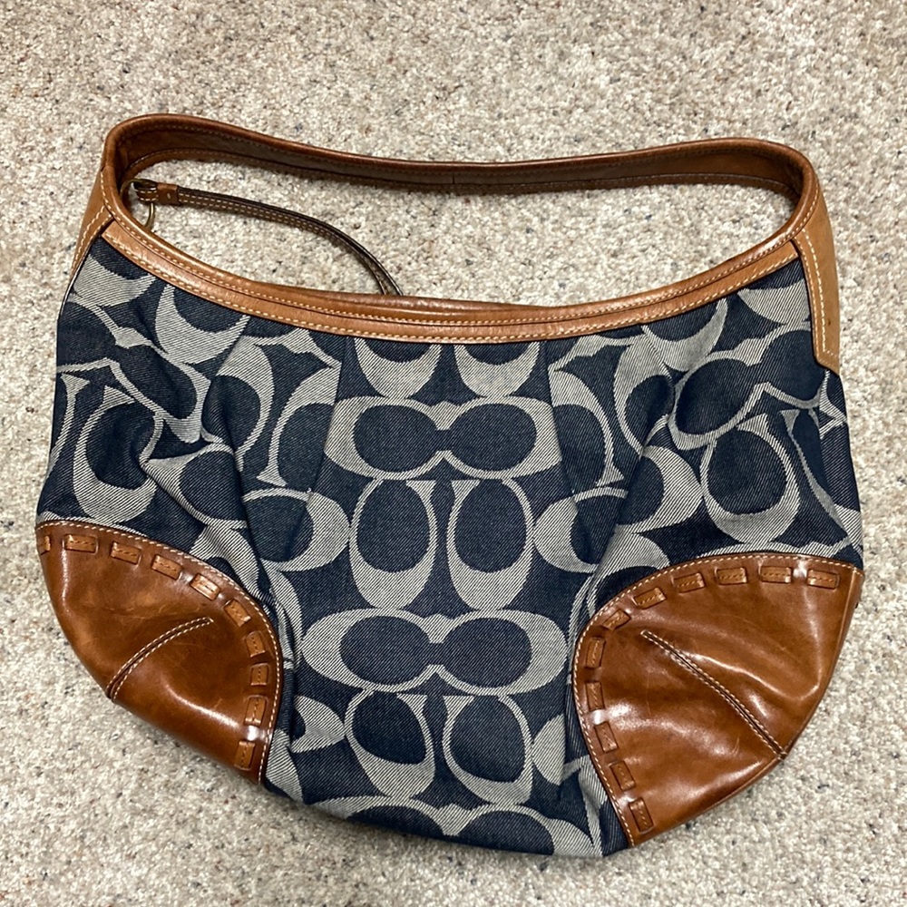 Denim Coach Purse